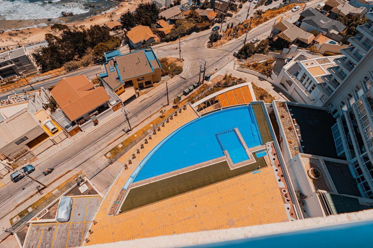 Hermoso Departamento Con Insuperable Vista Al Mar Apartamento Vina del Mar Exterior foto
