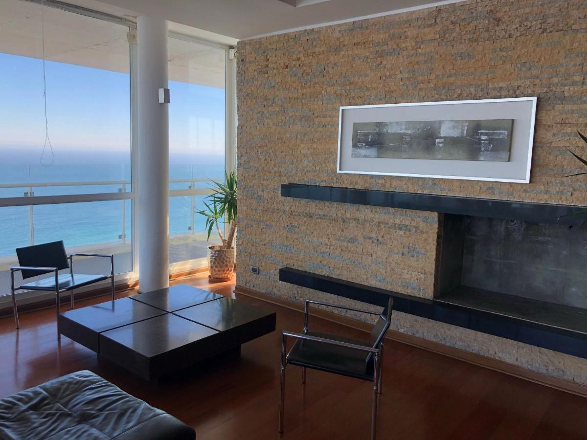 Hermoso Departamento Con Insuperable Vista Al Mar Apartamento Vina del Mar Exterior foto