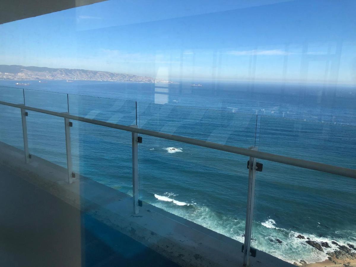 Hermoso Departamento Con Insuperable Vista Al Mar Apartamento Vina del Mar Exterior foto